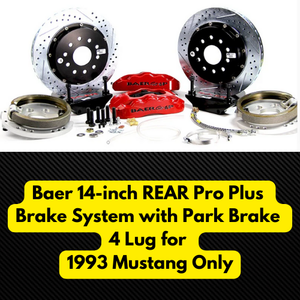 Bear 14-inch REAR Pro Plus Brake System with Park Brake 4 Lug 1993 Only